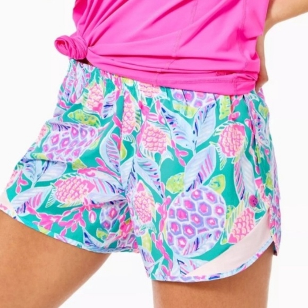 Lilly Pulitzer Pink and Blue Patterned Women Shorts
